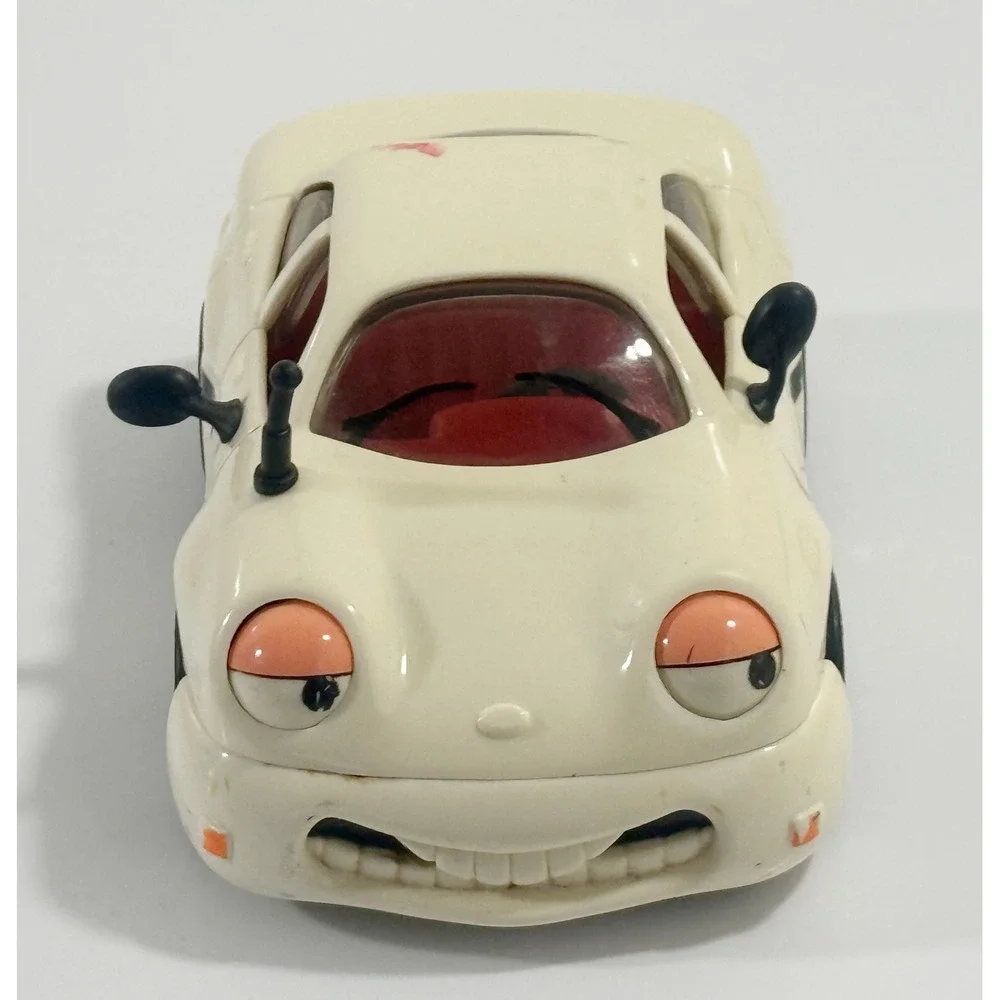 The Chevron Cars - Sam Sedan No. 1, 1996 Collectible Toy White Car *Good*